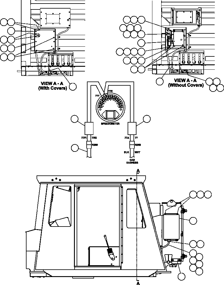 HARNESS, CAB/JUNCTION BOX EK7638 KOMATSU