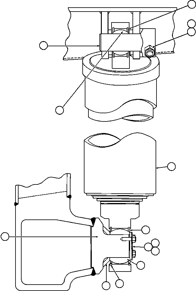 BUSHING, BALL (1) WA1684 KOMATSU
