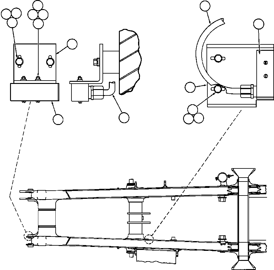 HARNESS - RIGHT FRAME RAIL EF7375 KOMATSU
