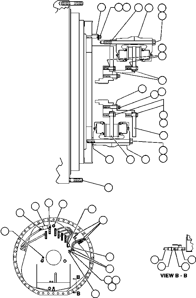 BRACKET, PARKING BRAKE EC3033 KOMATSU