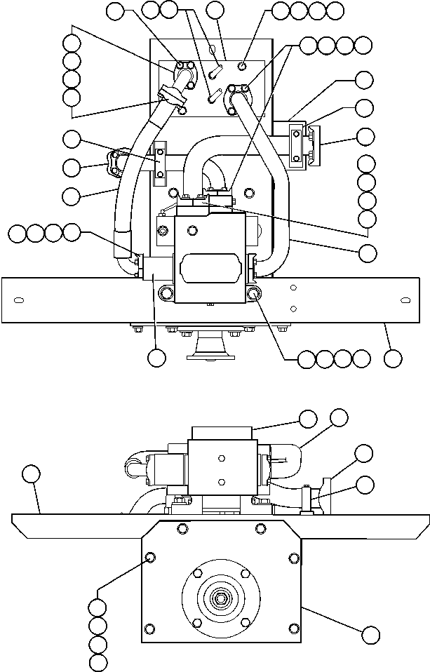 HOIST PUMP INSTL (SEE INDEX) EF5500 KOMATSU
