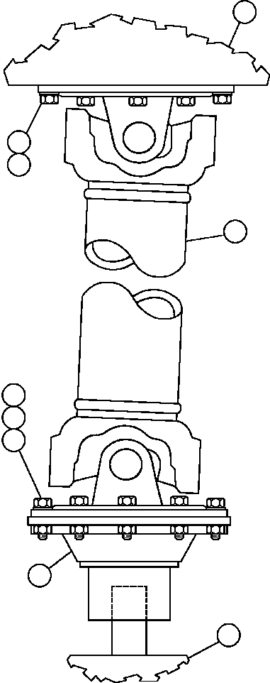 DRIVE SHAFT ASSM (SEE FIG 55005) PB8055 KOMATSU