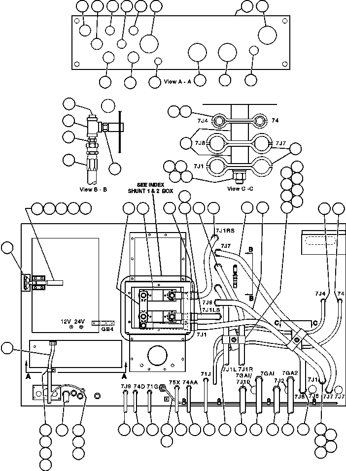 HARNESS - L.H. FRAME RAIL EF7374 KOMATSU