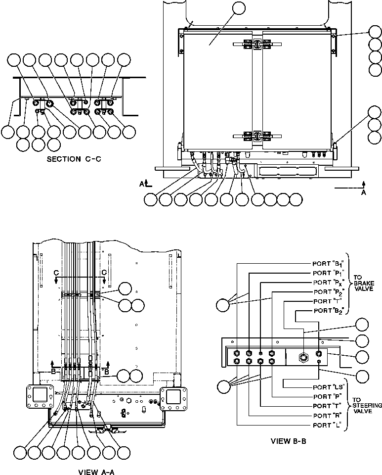BRAKE CABINET ASSM (SEE INDEX) EF8004 KOMATSU