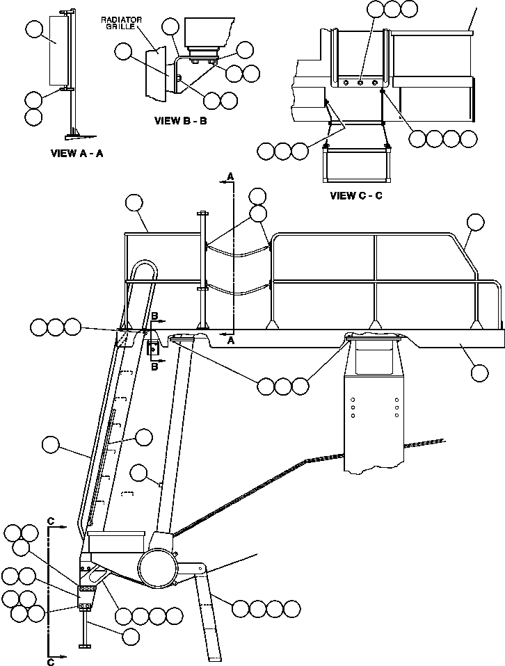 SOCKET, SUPPORT ROD EF7246 KOMATSU