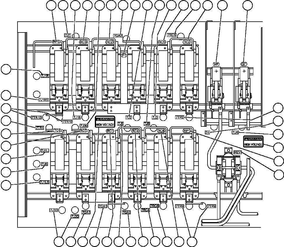 Табличка - 7J16 WB3221 KOMATSU