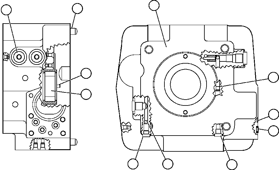 NOTE: (1) INCLUDED IN BF1622 SEAL KIT. BF7622 KOMATSU