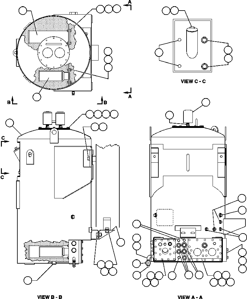 TANK, HYDRAULIC EF5403 KOMATSU