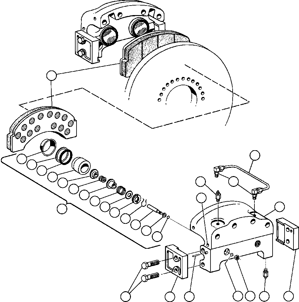 NOTE: (1) INCLUDED IN XA2825 SEAL KIT. XA2825 KOMATSU