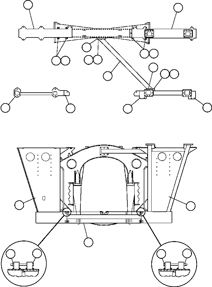 UPRIGHT - R.H. EG0855 KOMATSU
