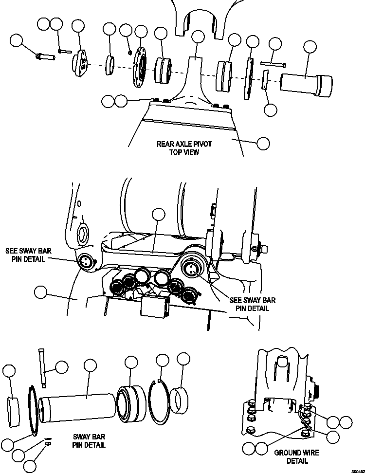 HOUSING, AXLE EM8337 KOMATSU