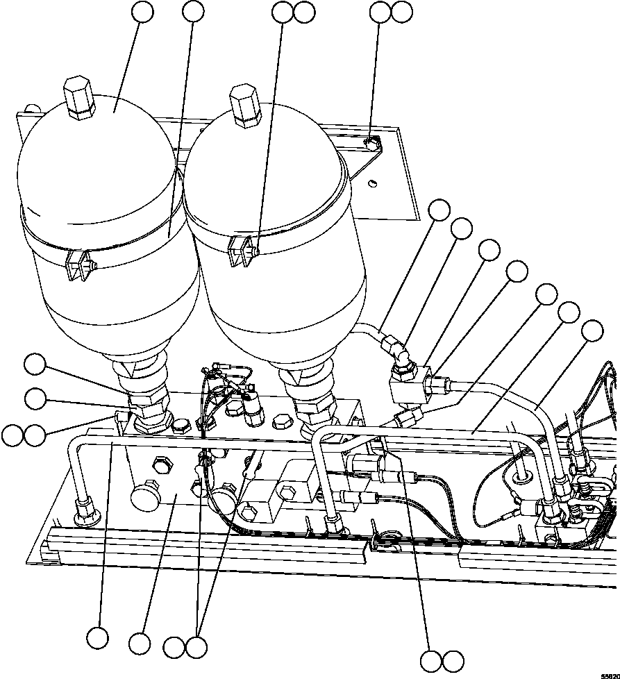 ACCUMULATOR (SEE INDEX) PC2735 KOMATSU