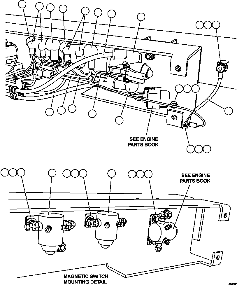 HARNESS, PRE-LUBE XC3554 KOMATSU