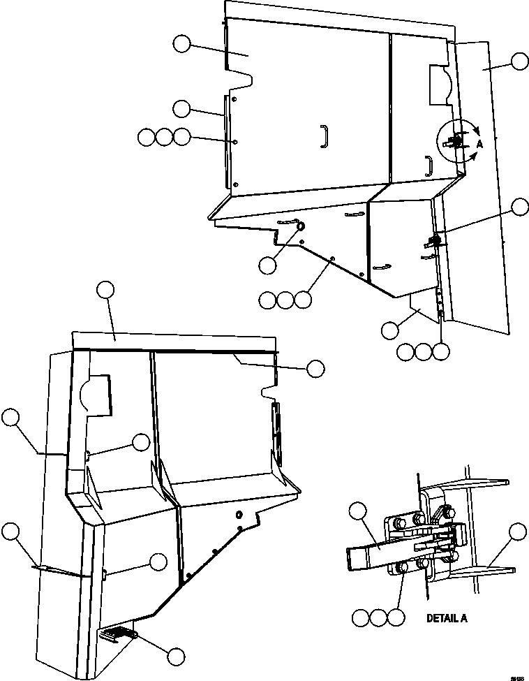 PLATE, FORMED FILLER - R.H. EM8217 KOMATSU