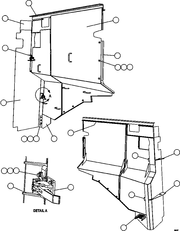 PLATE, FORMED FILLER - L.H. EM8216 KOMATSU