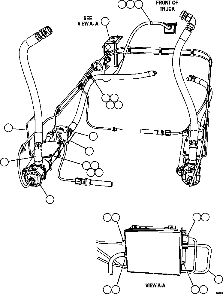 HARNESS, OIL HEATER PC3300 KOMATSU
