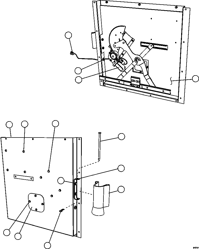 WINDOW LIFT MECHANISM, 24VDC - RH PC3277 KOMATSU
