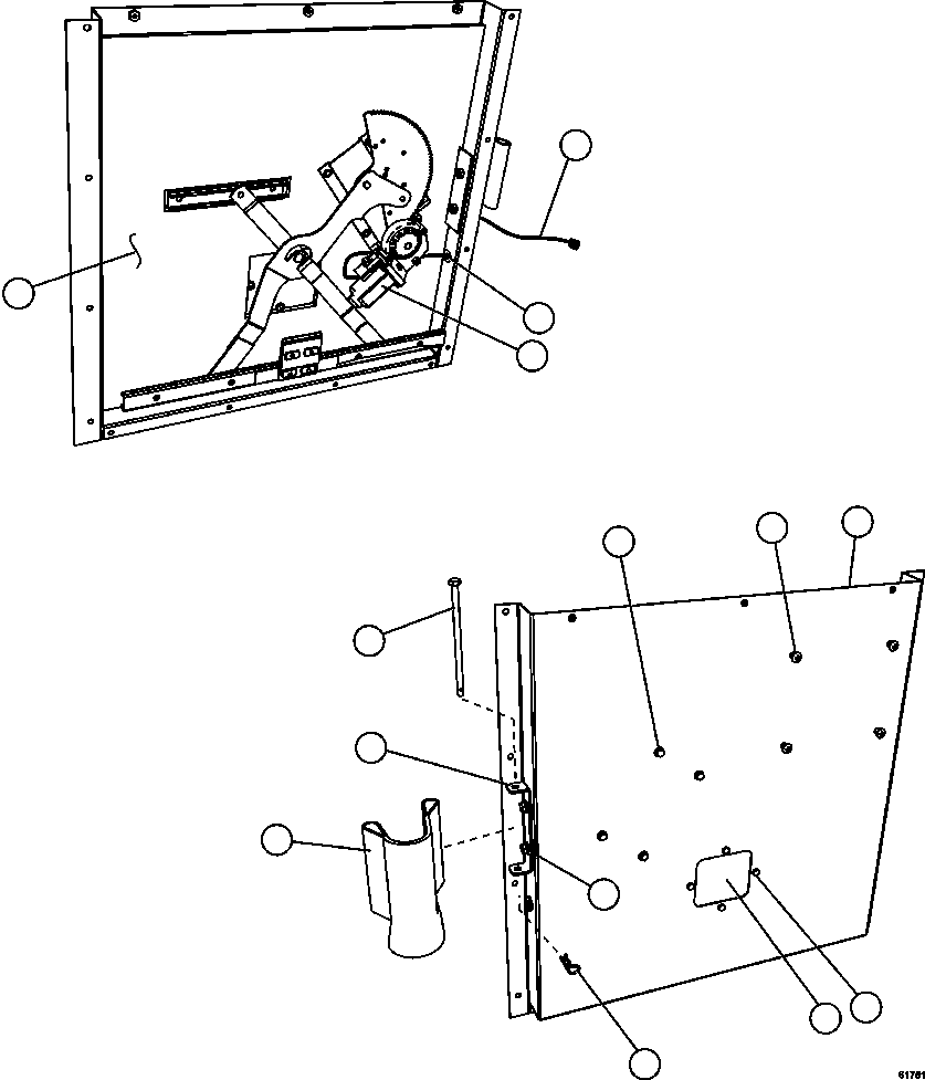 WINDOW LIFT MECHANISM, 24VDC - LH PC3276 KOMATSU