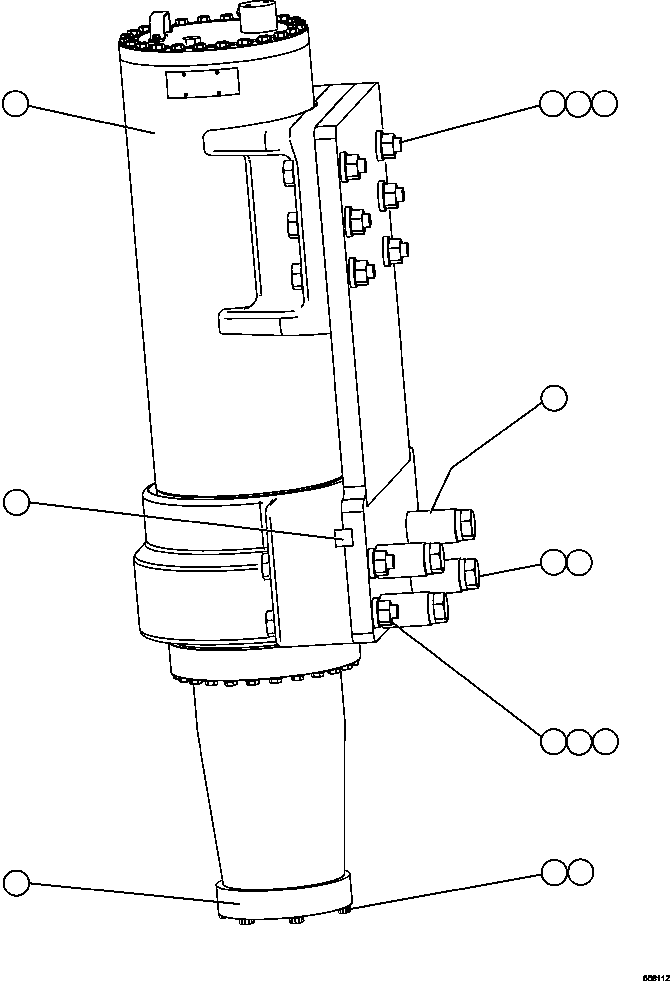 FRONT SUSPENSION ASSEMBLY (SEE INDEX) XC3763 KOMATSU