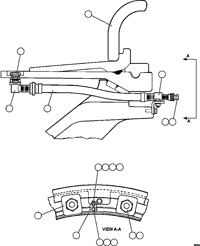 RIM ASSEMBLY (SEE FIG 56033) EM1258 KOMATSU