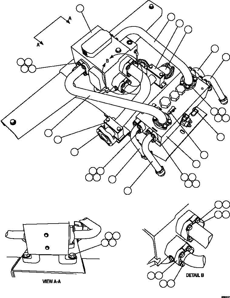 Диагностический штуцер 58F-60-00710 KOMATSU