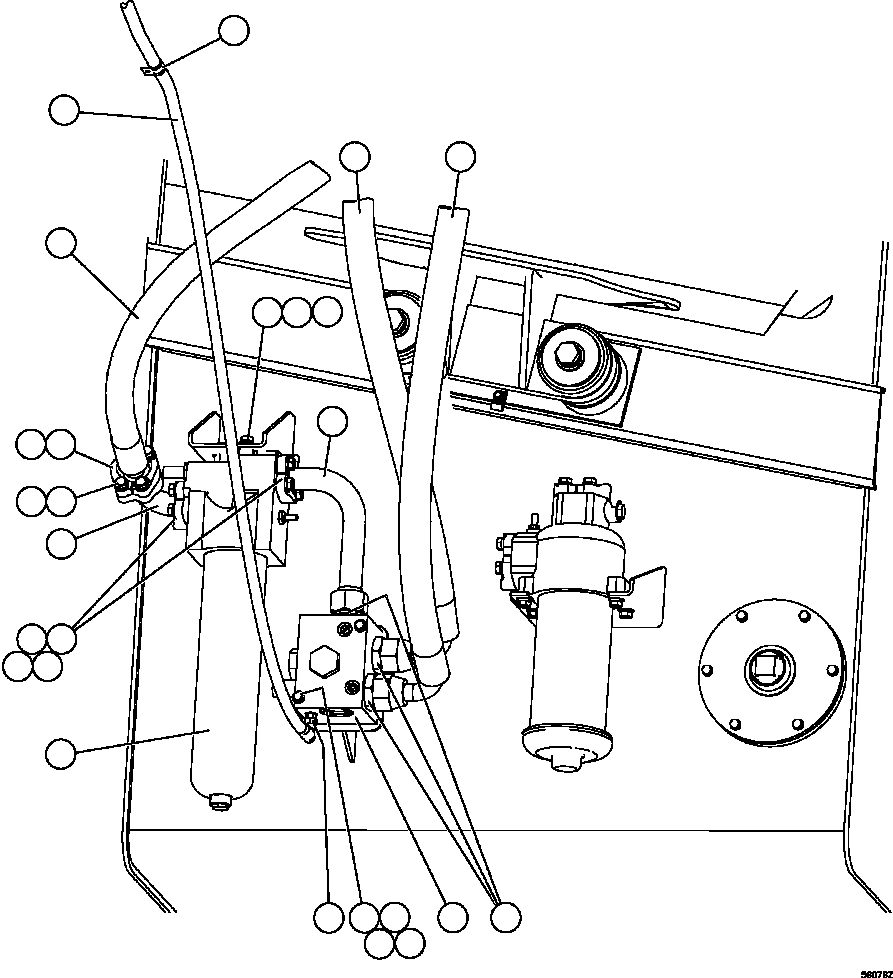 FILTER ASSEMBLY (SEE INDEX) 58D-60-00400 KOMATSU