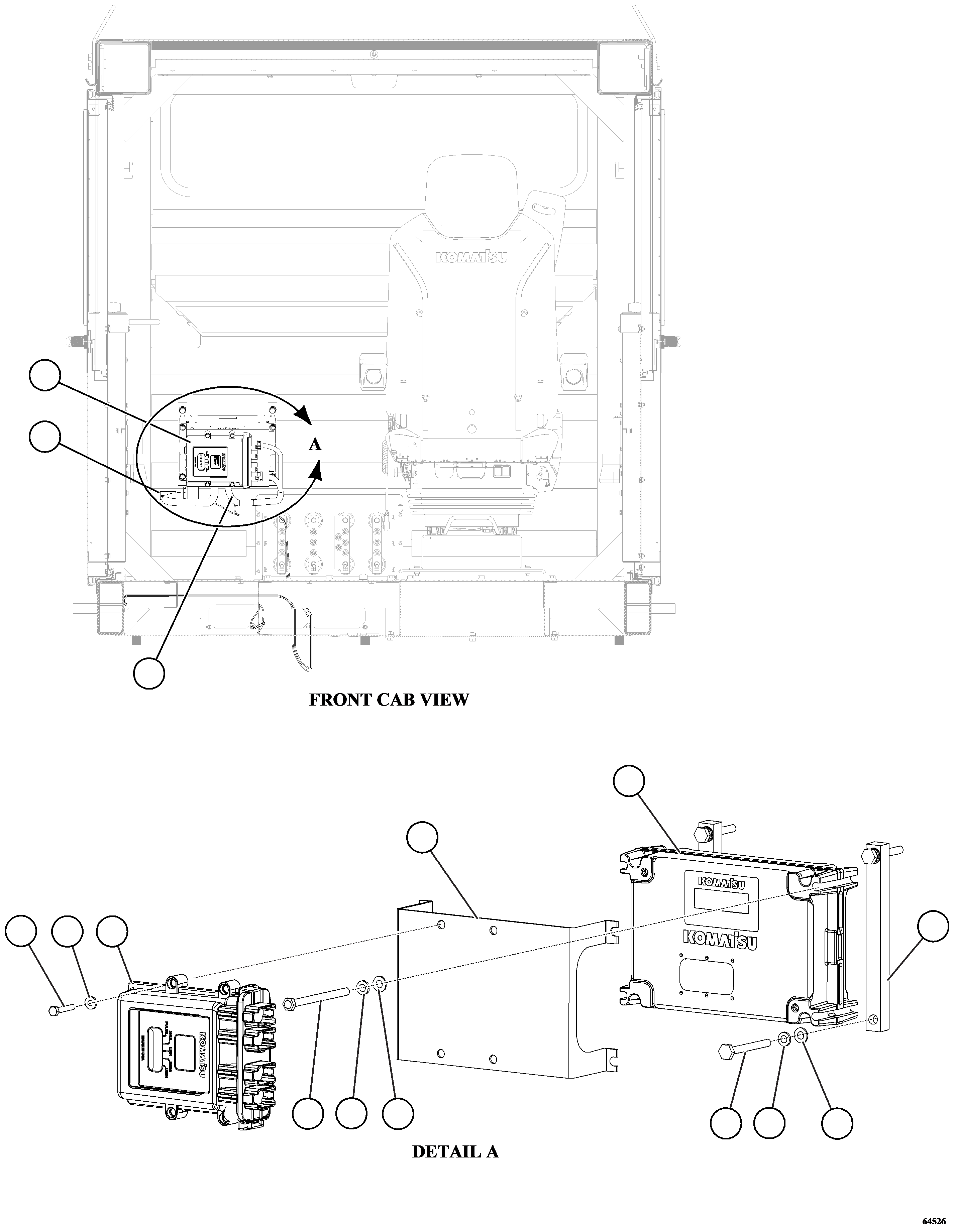 Пластина 58E-06-08151 KOMATSU