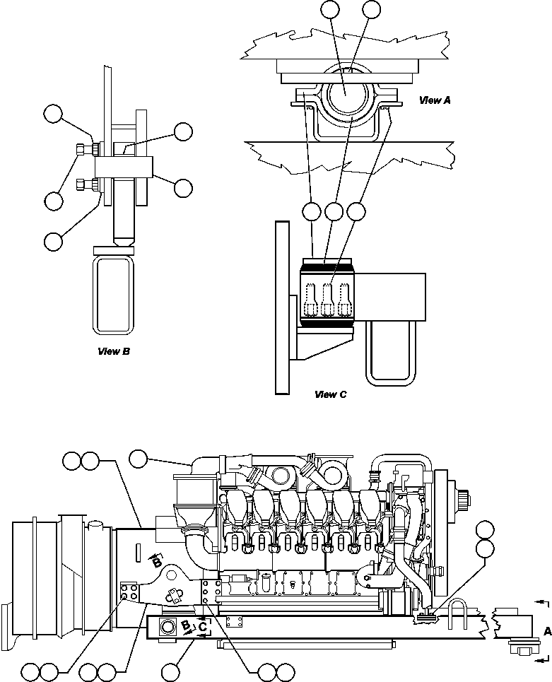 ADAPTOR - ENGINE/ALTERNATOR PC0092 KOMATSU
