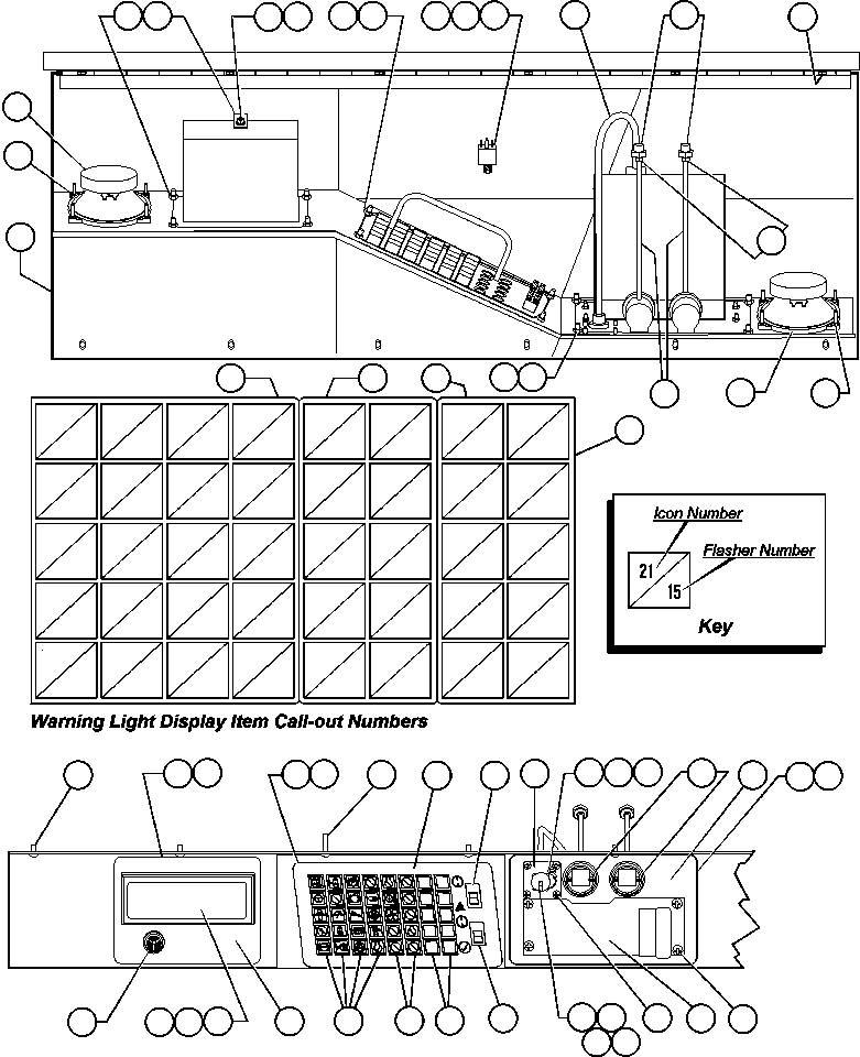 WARNING LIGHTS MODULE - TROLLEY SM4436 KOMATSU