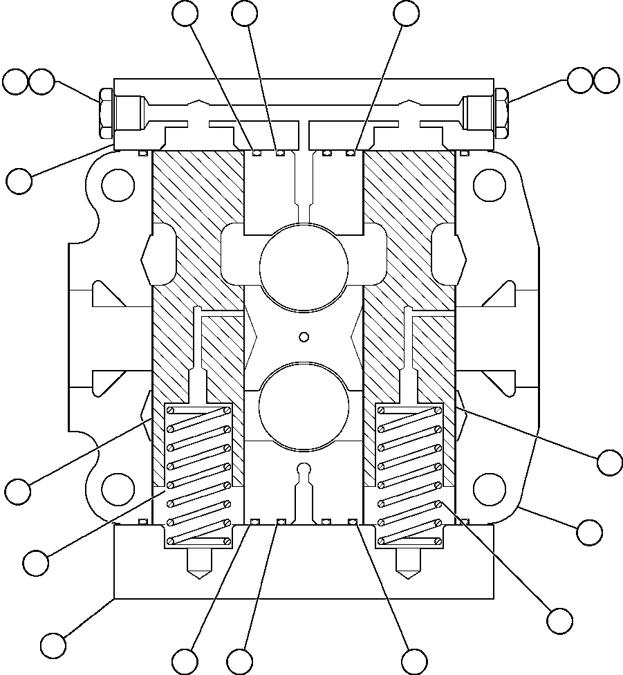 Крышка золотника BF3044 KOMATSU