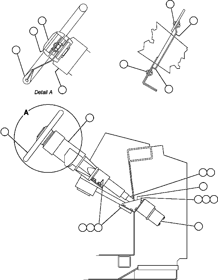 STEERING COLUMN & LEVER ASSM (SEE FIG 60067) EF2632 KOMATSU