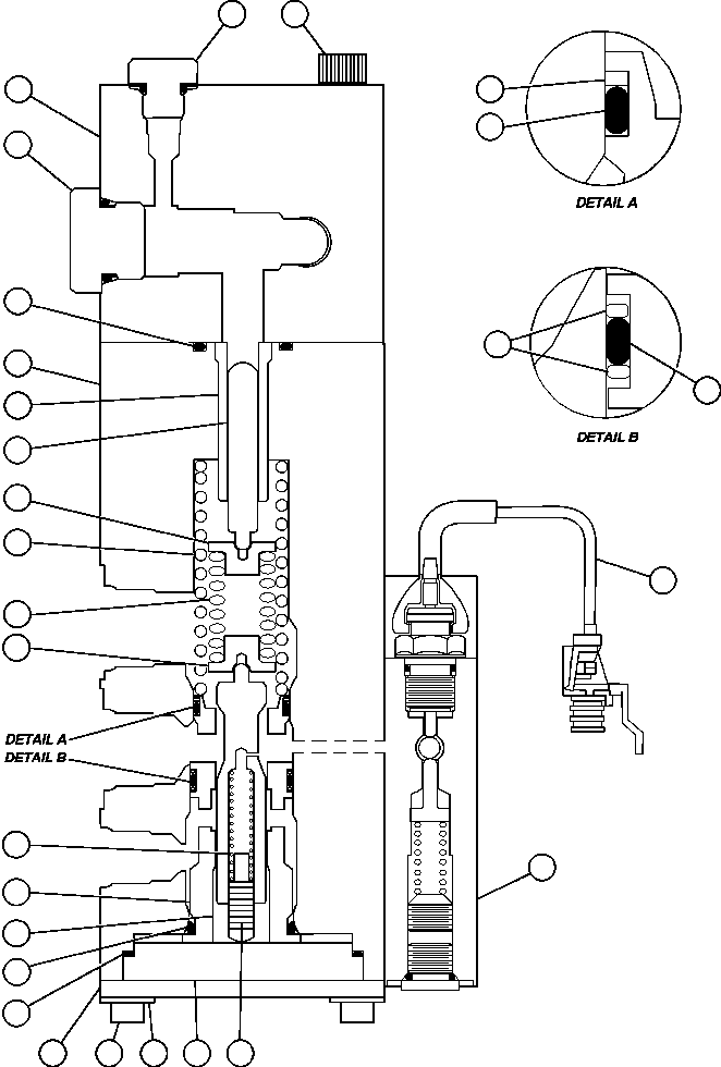 DIFFERENTIAL SWITCH ASSEMBLY (SEE INDEX) BF2876 KOMATSU