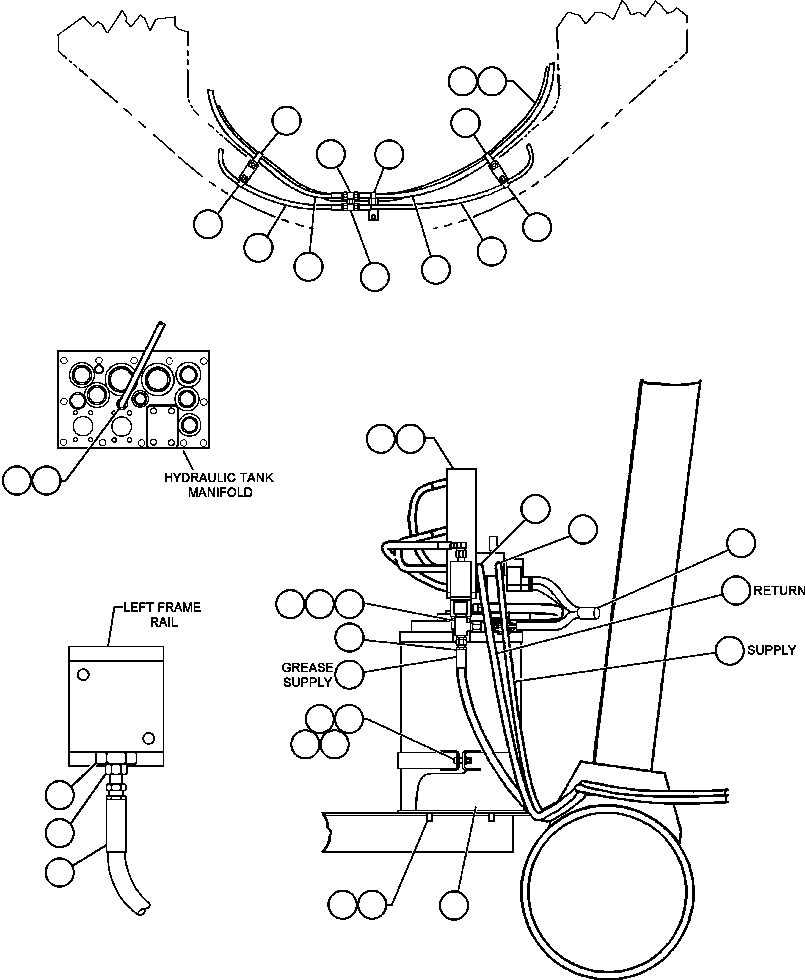 MOUNT, AUTO LUBE ASSEMBLY EF7814 KOMATSU
