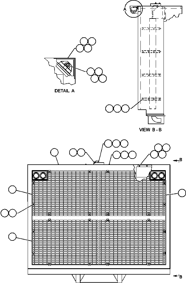 AIR DAM - (TOP) EF8140 KOMATSU