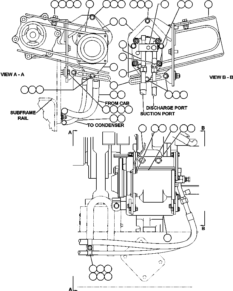 MOUNT, COMPRESSOR EG8715 KOMATSU