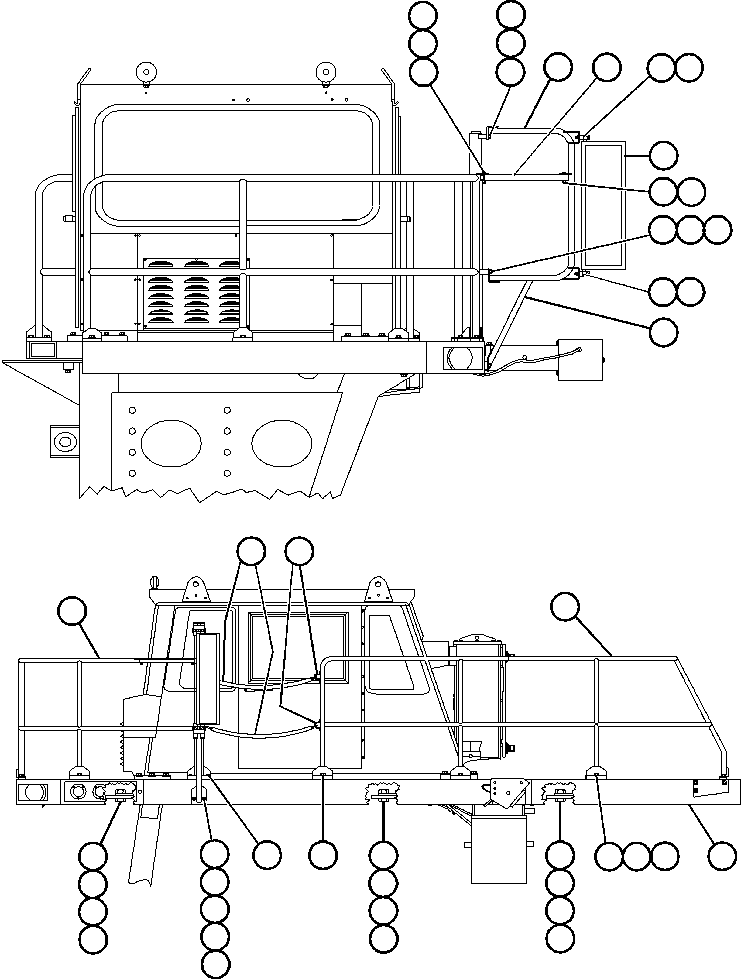HANDRAIL, L.H. REAR EG0632 KOMATSU