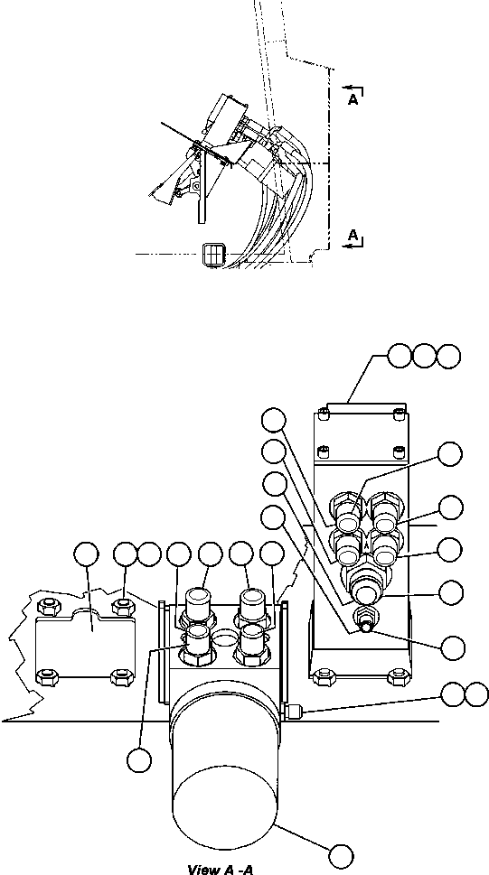 RETARD/BRAKE VALVE ASSEMBLY (SEE INDEX) PB9684 KOMATSU
