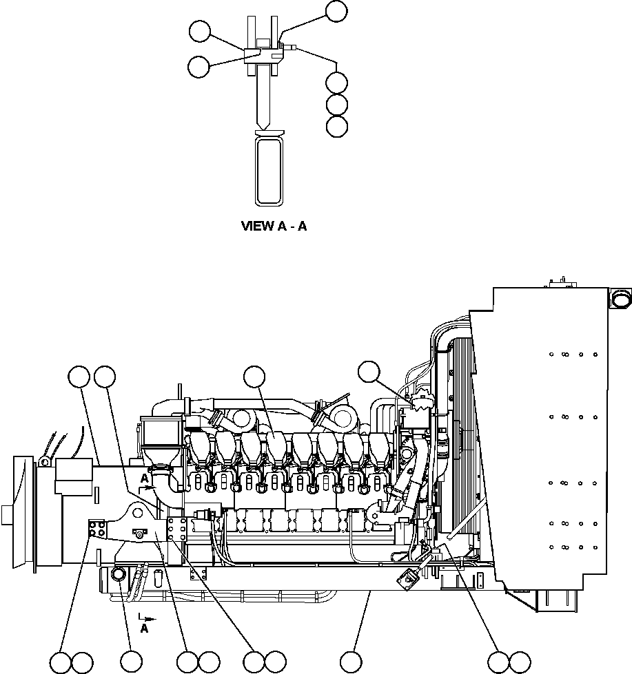 CRADLE, R.H. EH3552 KOMATSU
