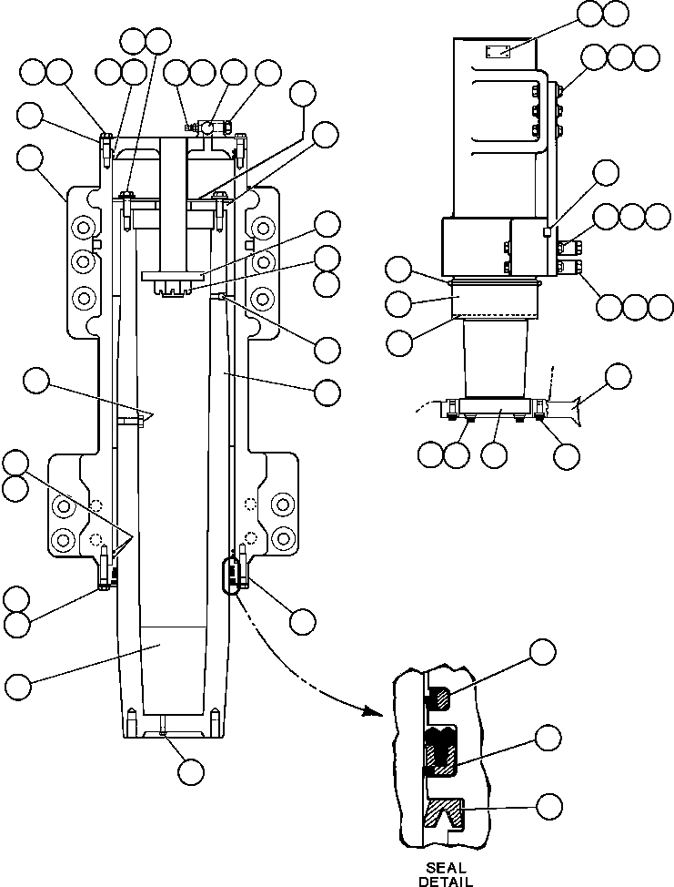 FRONT SUSPENSION ASSEMBLY EG3807 KOMATSU