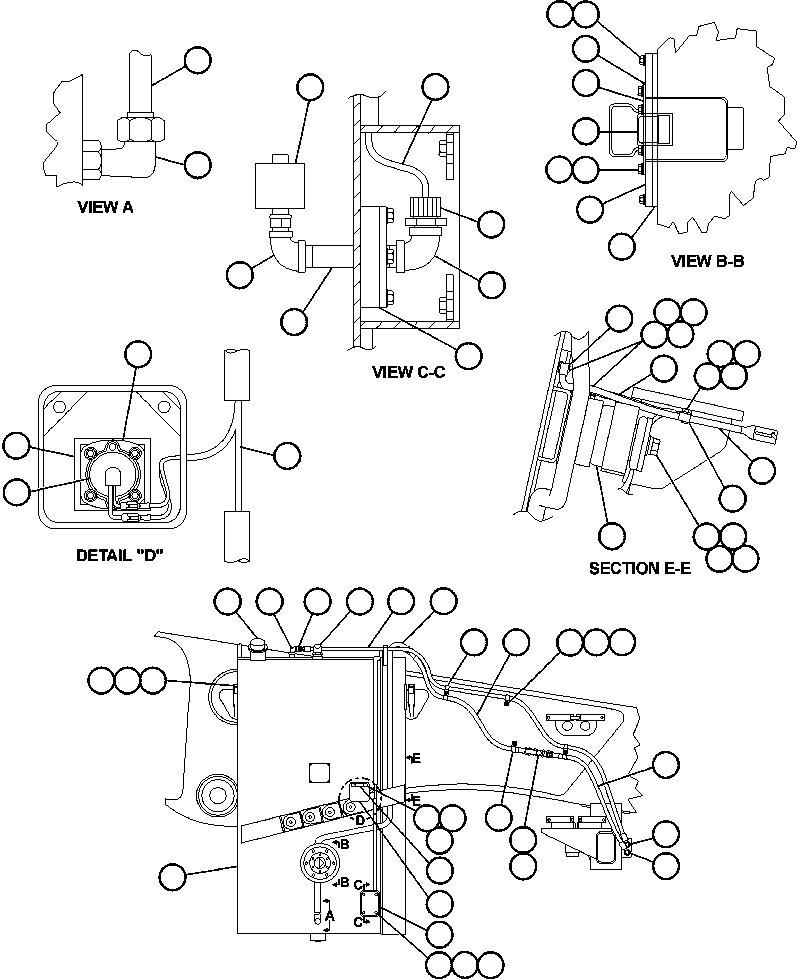 Трубка EH2003 KOMATSU
