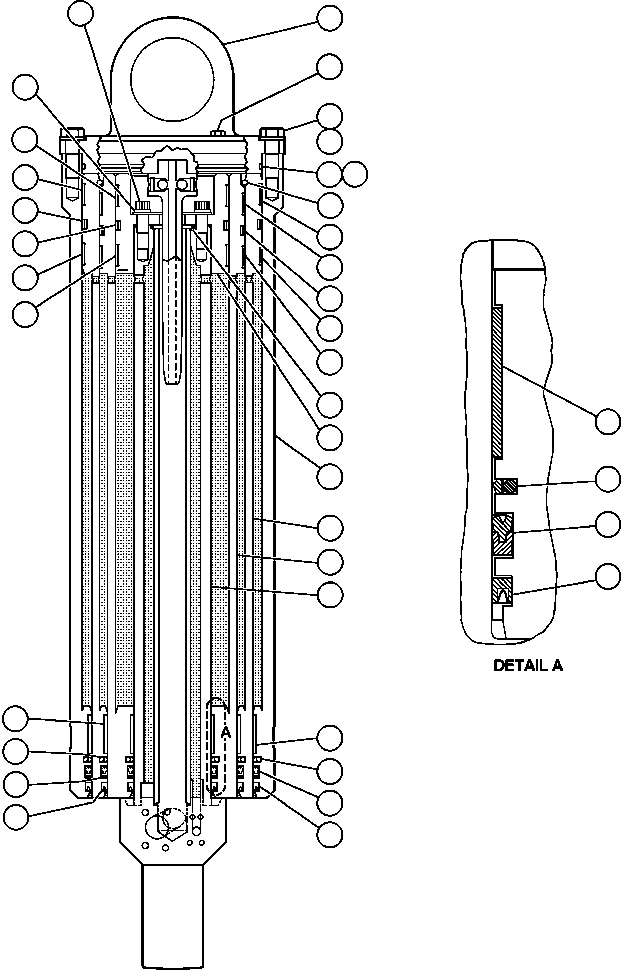 NOTE: (1) INCLUDED IN AK4302 REBUILD KIT. AK4302 KOMATSU