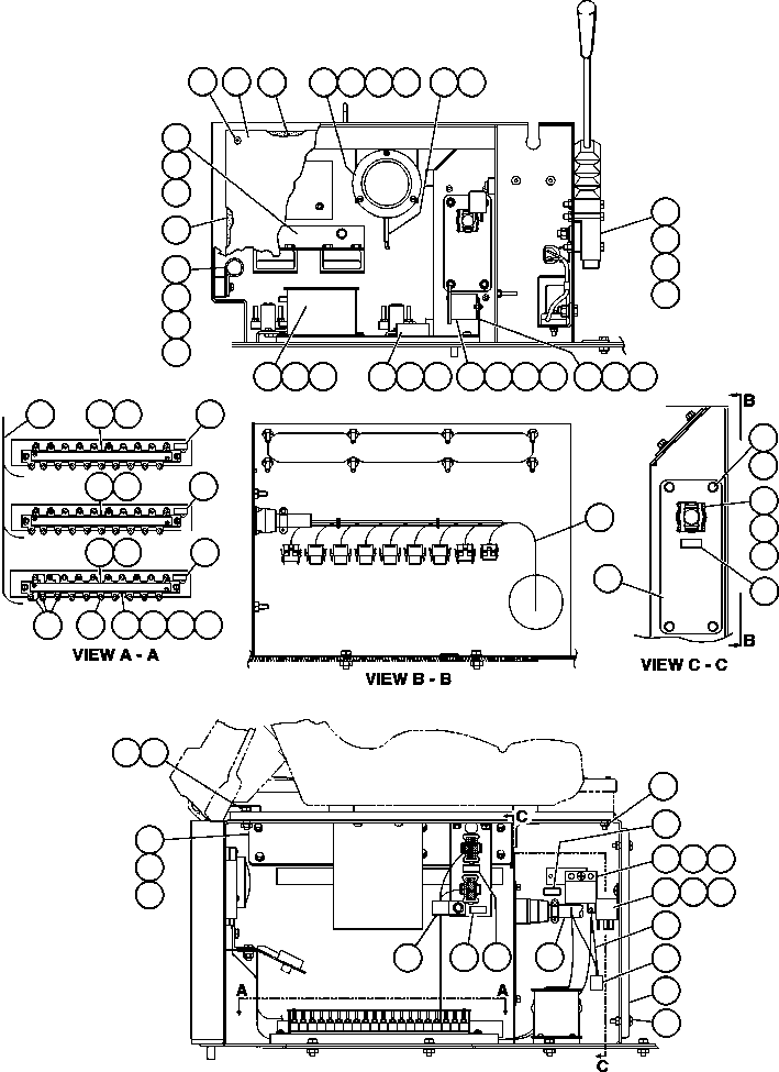 HARNESS, BUDDY SEAT INTERNAL EH3023 KOMATSU
