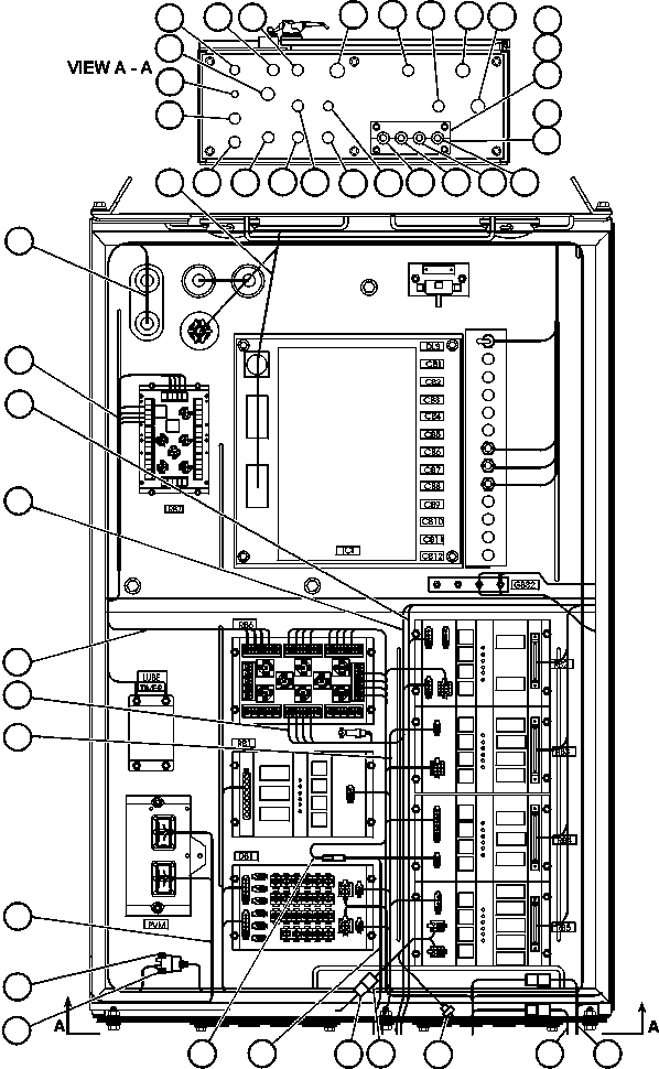 HARNESS, G.E./T.C.I. INTERCONNECTION EH0409 KOMATSU