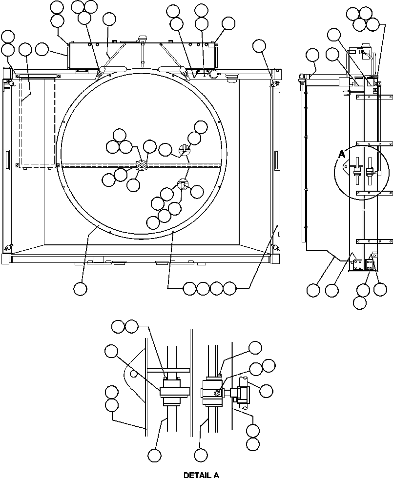 TANK, CENTER FRONT BF5019 KOMATSU