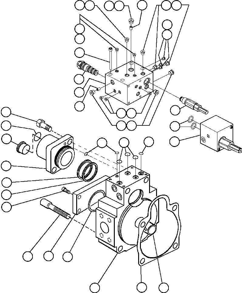 (7) INCLUDED IN BF3184 CONTROL ASSM/UNLOADER ASSM. BF3184 KOMATSU