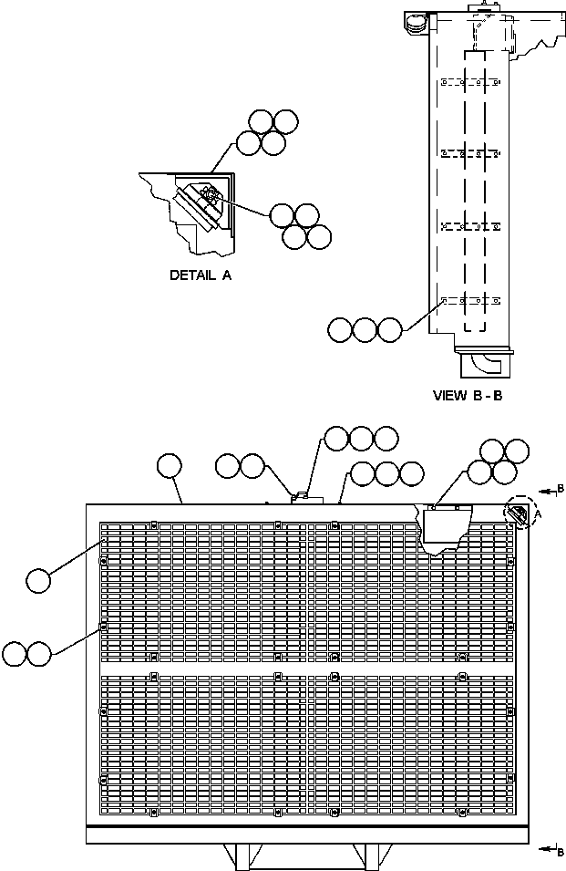 HOUSING, GRILLE EF0799 KOMATSU