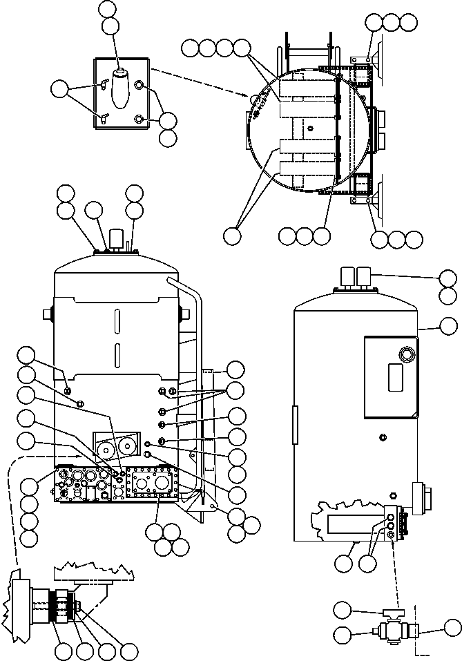 TANK, HYDRAULIC EG2643 KOMATSU