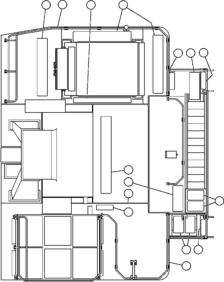 DECK, CENTER EF2747 KOMATSU