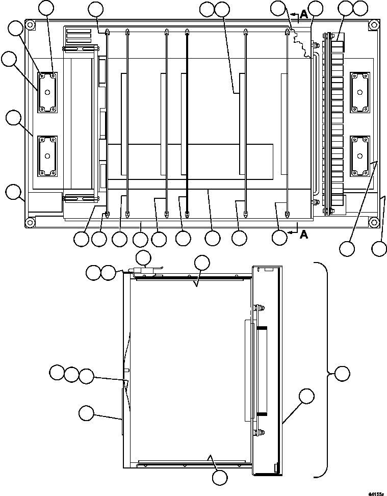 BACKPLANE, WIRED GE0672 KOMATSU