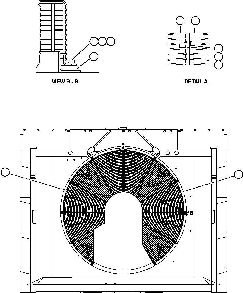 GUARD, FAN - R.H. EH7712 KOMATSU